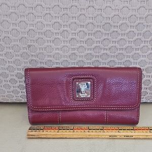 Tignanello Deep Red Leather Wallet